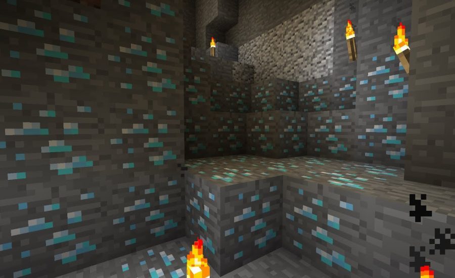 Minecraft - Spawning in Diamond caves in Survival mode (no mods/cheats)