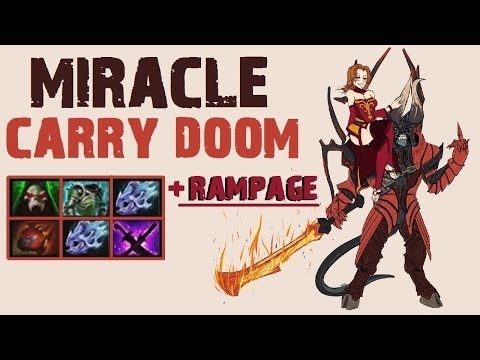 Miracle amazing carry Doom - Ranked Gameplay Dota 2