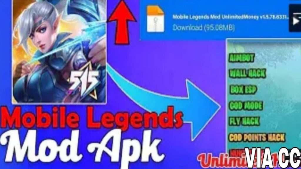 Mobile legends Hack  Mobile legends Mod apk Unlimited money , diamonds   hero unlocked 2 VIA CC