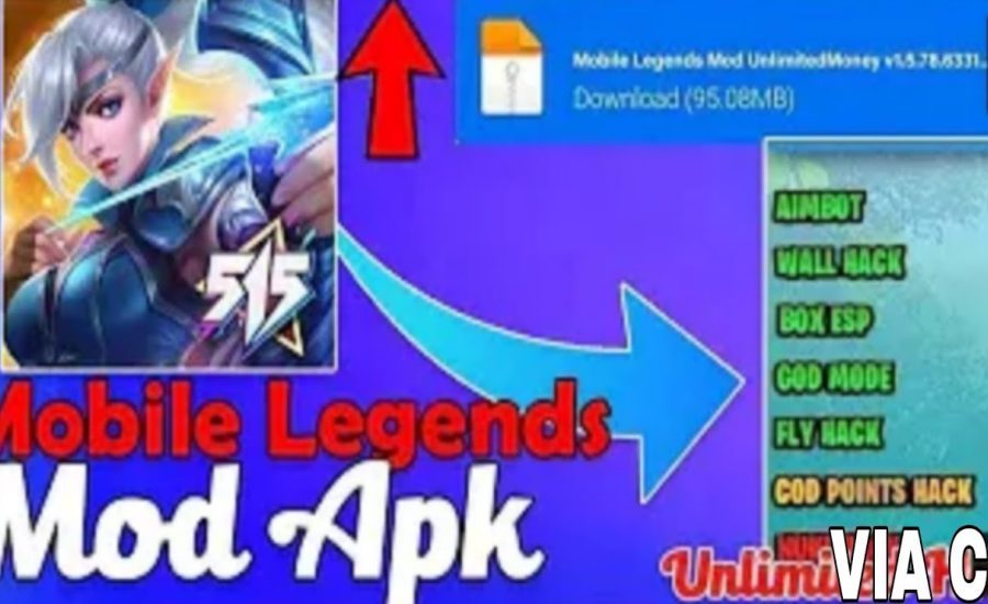 Mobile legends Hack  Mobile legends Mod apk Unlimited money , diamonds   hero unlocked 2 VIA CC