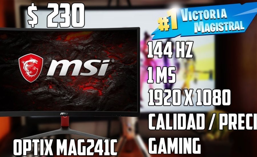 Monitor gaming de 144hz calidad / precio | msi optix G24C