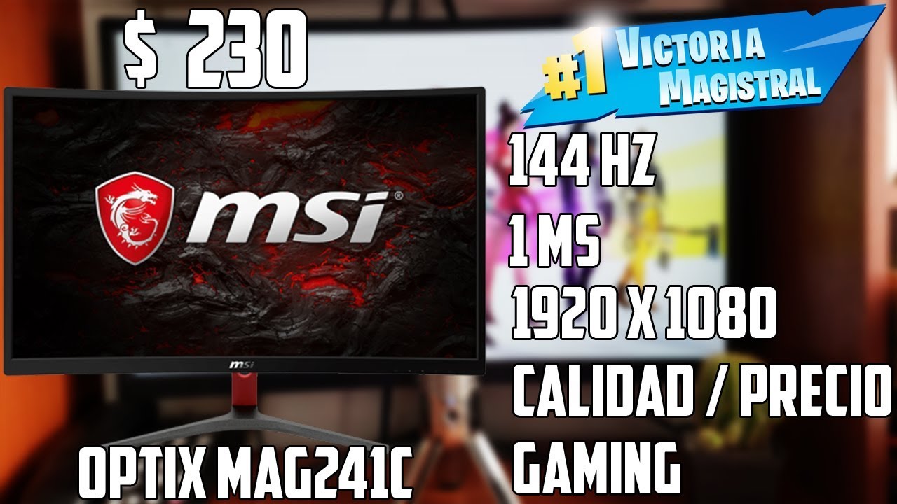 Monitor gaming de 144hz calidad / precio | msi optix G24C