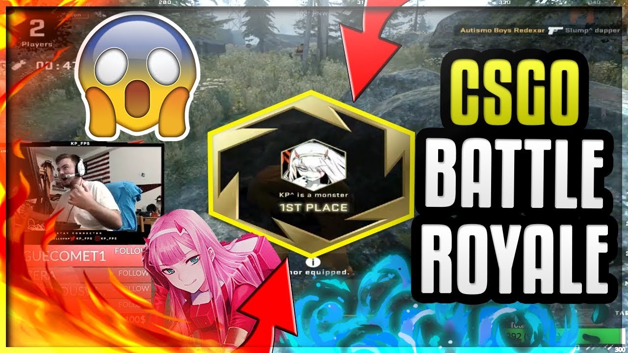 *NEW* CS:GO BATTLE ROYALE - DANGER ZONE FIRST EVER WIN