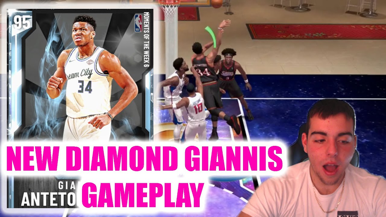 NEW DIAMOND GREEK FREAK GAMEPLAY! DUNKING MACHINE! | NBA 2K20 MY TEAM