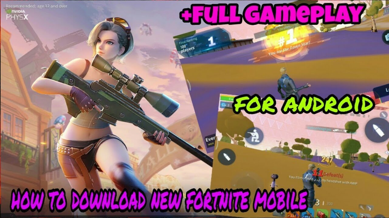 NEW FORTNITE MOBILE FOR ANDROID 2018