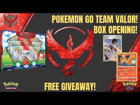 *NEW* Pokemon Card Opening - Pokemon Go Team Valor Box + Giveaway!!!