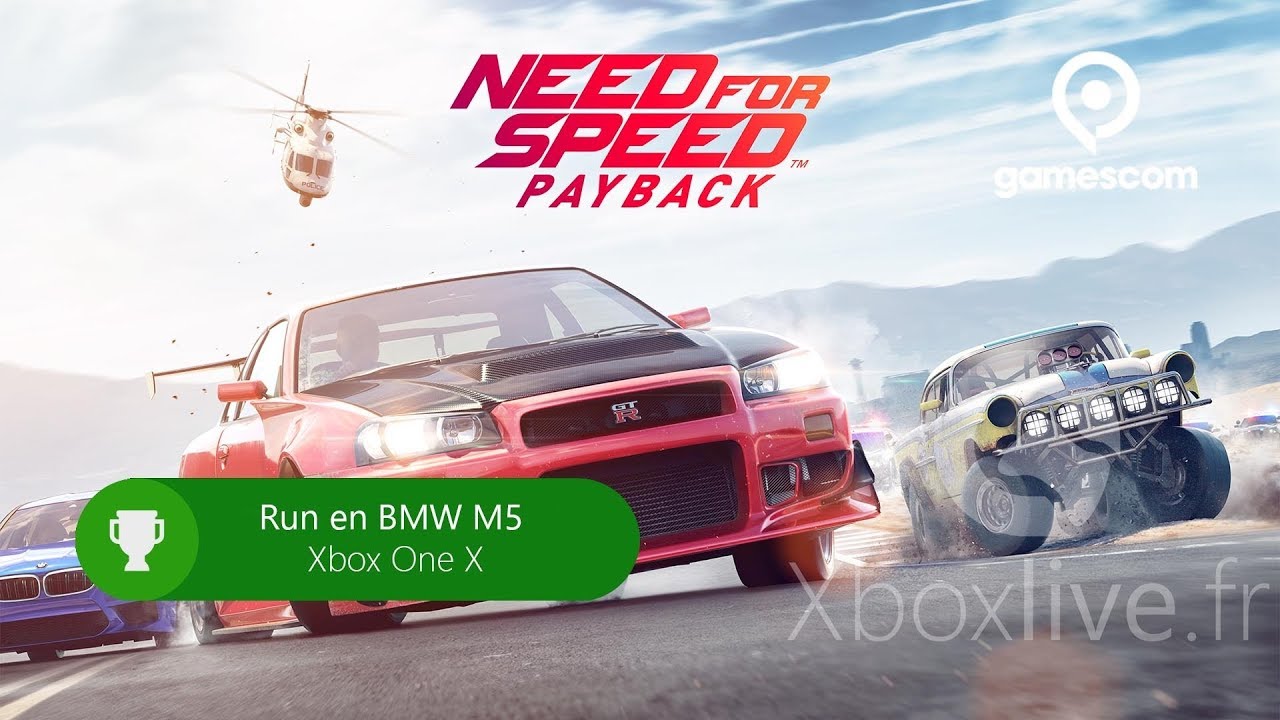 Need for Speed Payback - Run en BMW M5 sur Xbox One X 4K