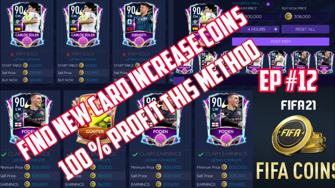 OMG | 100% Profit Increase Fifa Mobile Coins | New Method Make Millions Coins | Make Billion | Ep#12