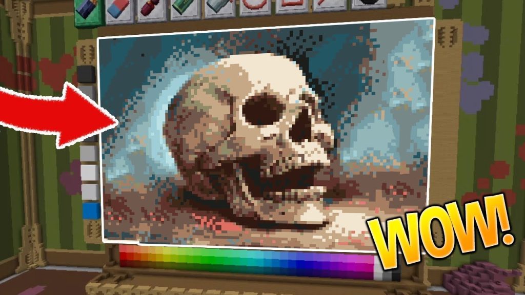 OMG HOW DID HE DO THAT?! (Minecraft Pixel Painters)