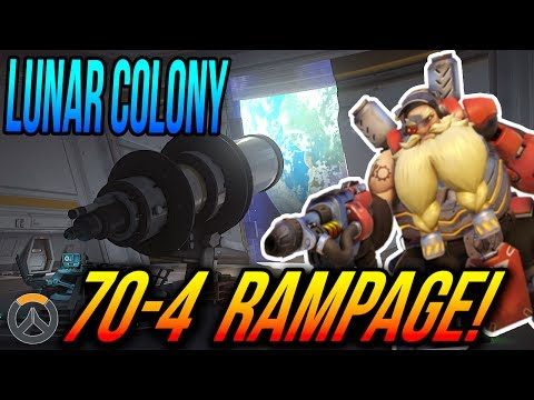 OVERWATCH - New Map: Lunar Colony -  Torbjorn Turret Rampage 70-4