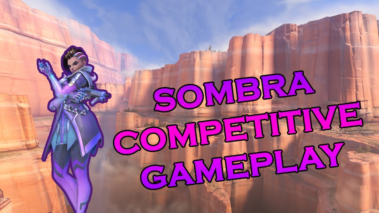 Overwatch: COMPETITIVE SOMBRA GAMEPLAY! - 2800 Platinum - gold elims