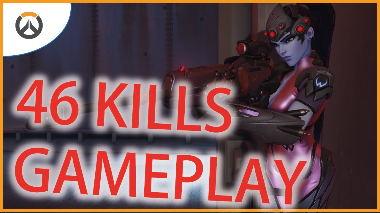 Overwatch Gameplay Widowmaker || 46 KILLS INSANE PLAYS