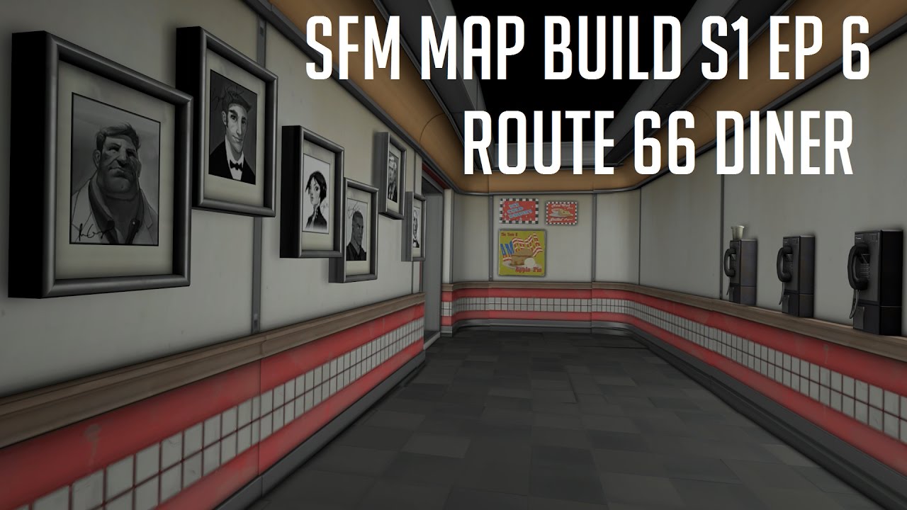 Overwatch SFM Map Build-Ep.6 [Route 66 diner]