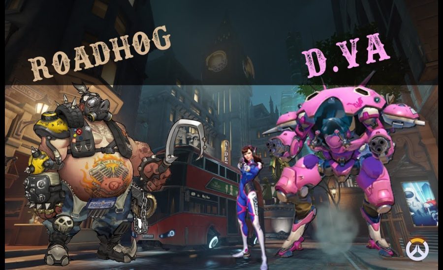 Overwatch: Tank Defence! Roadhog + D.Va