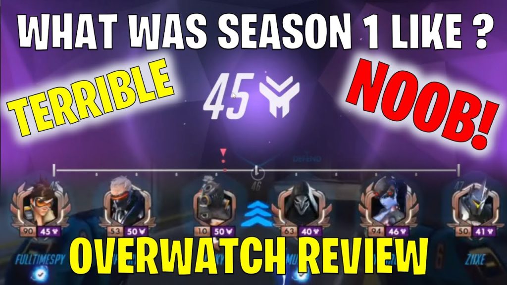 Overwatch - What Was Season 1 Like - Reacting to my NOOB games