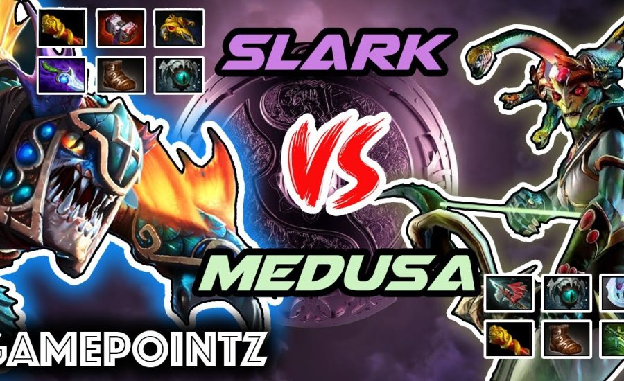Playing Slark vs a farmed Medusa | GamePointz Dota 2  #5