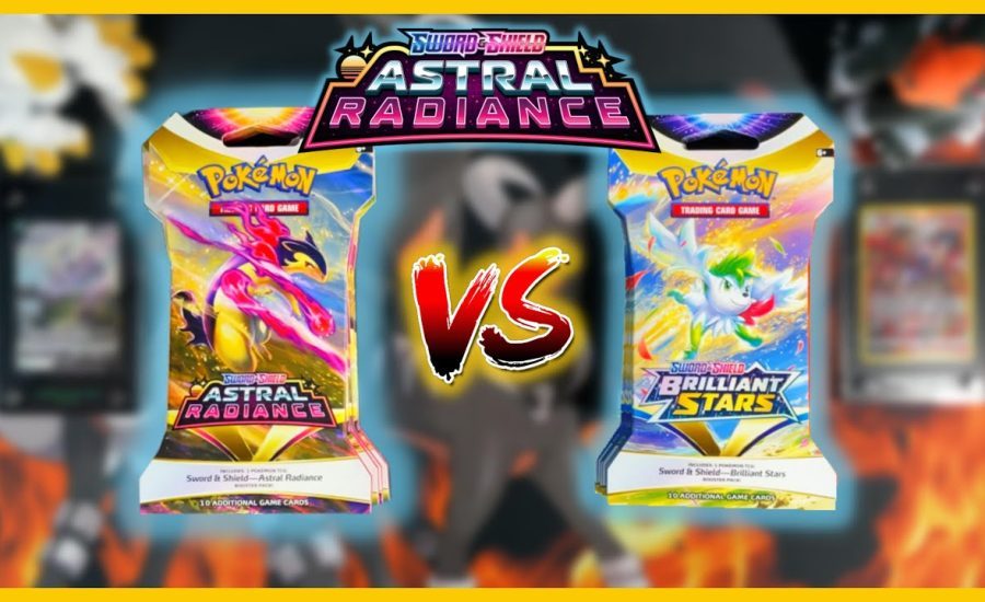 Pokemon Astral Radiance Sleeved Boosters VS Brilliant Stars Sleeved Boosters *OPENING*