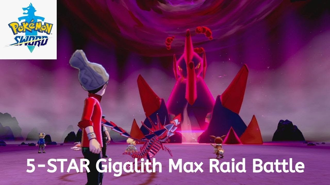 Pokemon Sword 5-Stars Max Raid Battle - Gigalith