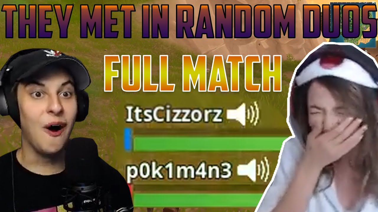 Pokimane meets Cizzorz in random duos! | FULL GAME | Fortnite Clips