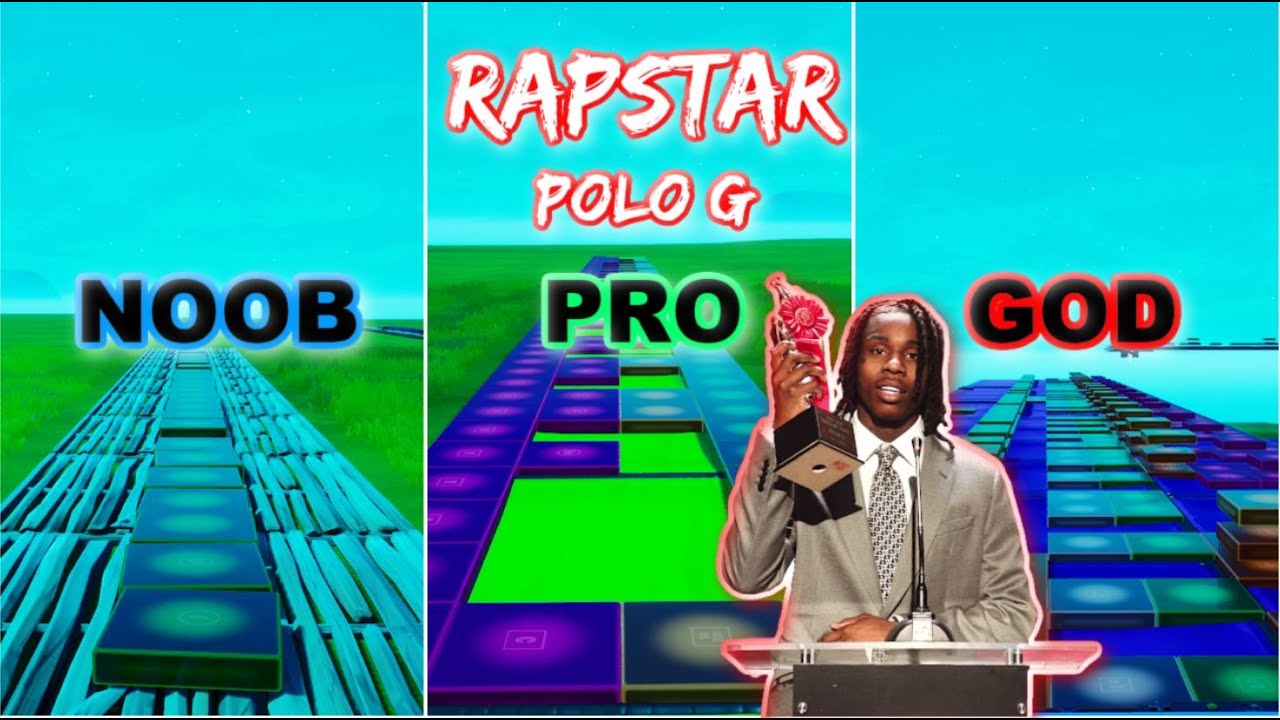 Polo G - RAPSTAR - Noob vs Pro vs God (Fortnite Music Blocks) ft. Lights