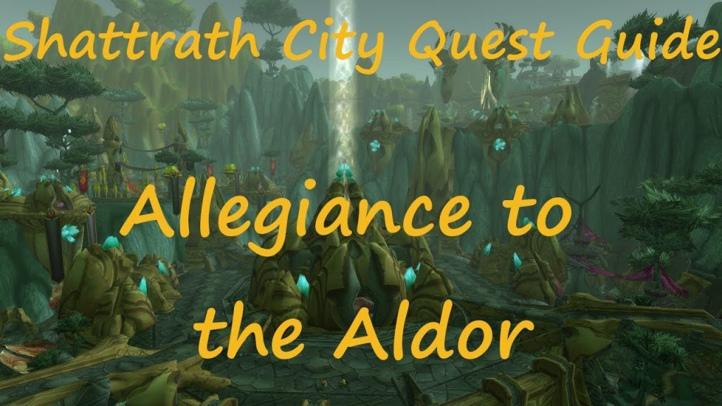 [Quest 10551] - Allegiance to the Aldor {Narration}