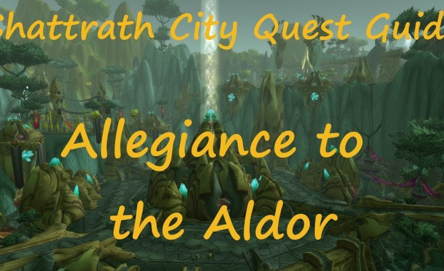 [Quest 10551] - Allegiance to the Aldor {Narration}