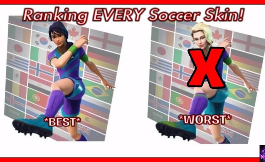 RANKING Every Soccer Skin! *ALL Skins* | Fortnite Battle Royale