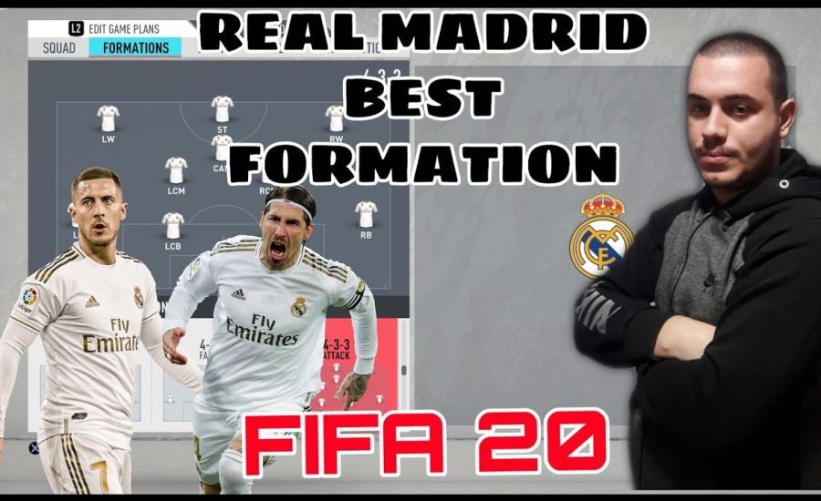 REAL MADRID - BEST FORMATION, CUSTOM TACTICS & PLAYER INSCTRUCTION! FIFA 20