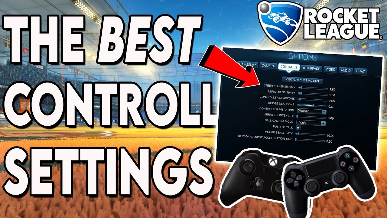 ROCKET LEAGUE BEST Controller Settings | The ULTIMATE Controller Binds Guide (XBOX/PS4)