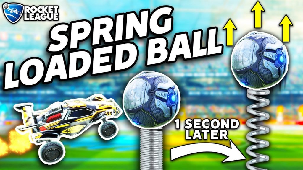 ROCKET LEAGUE, BUT THE BALL IS SPRING LOADED