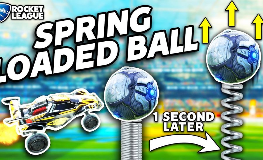 ROCKET LEAGUE, BUT THE BALL IS SPRING LOADED