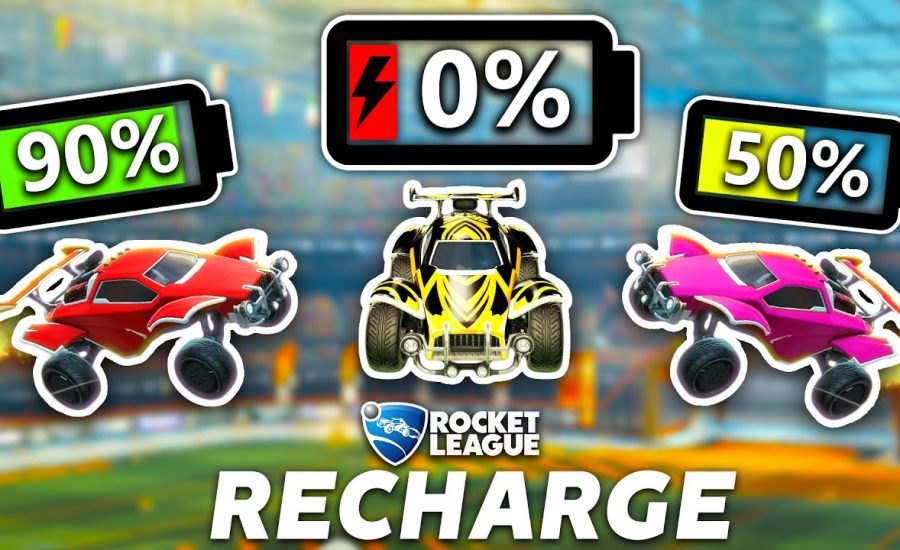 ROCKET LEAGUE, BUT THE CARS HAVE TO RECHARGE