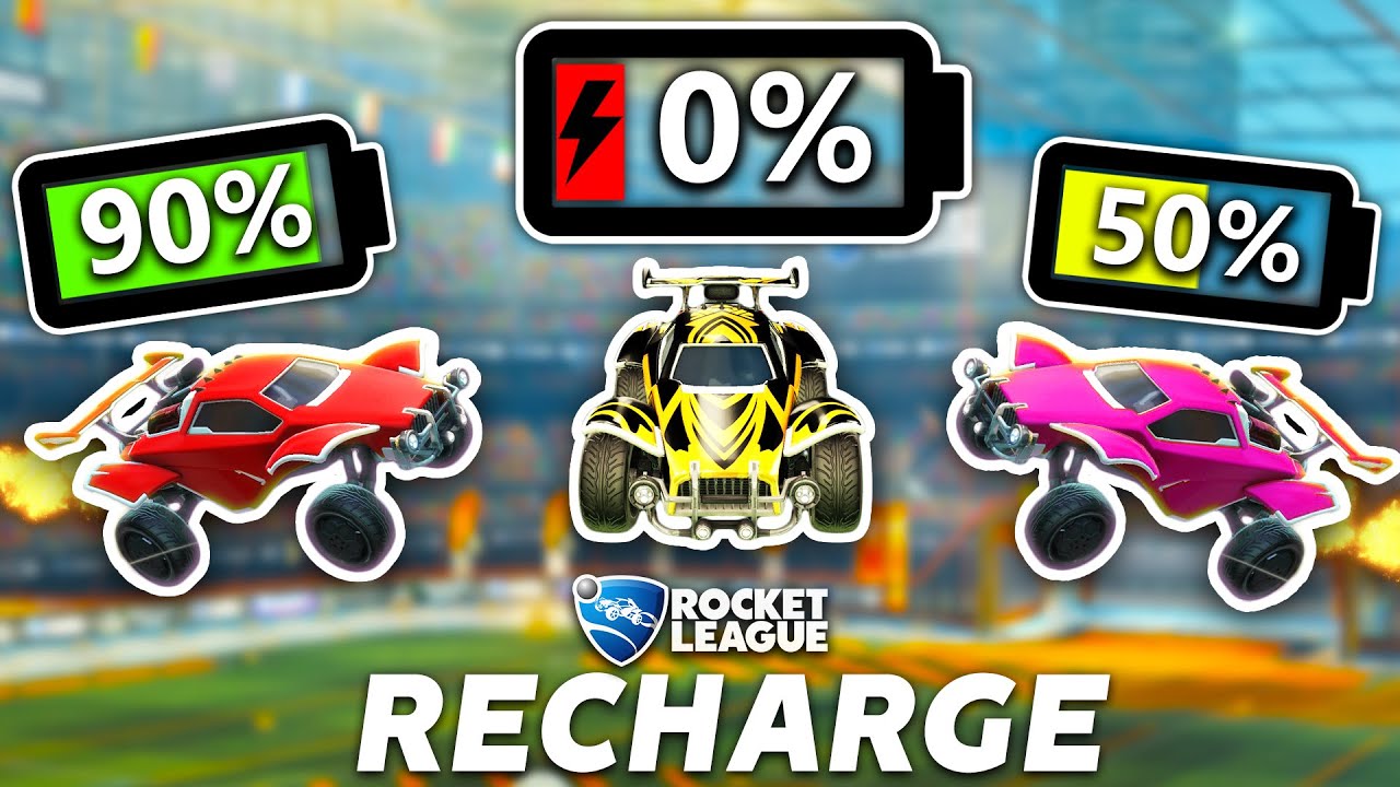 ROCKET LEAGUE, BUT THE CARS HAVE TO RECHARGE