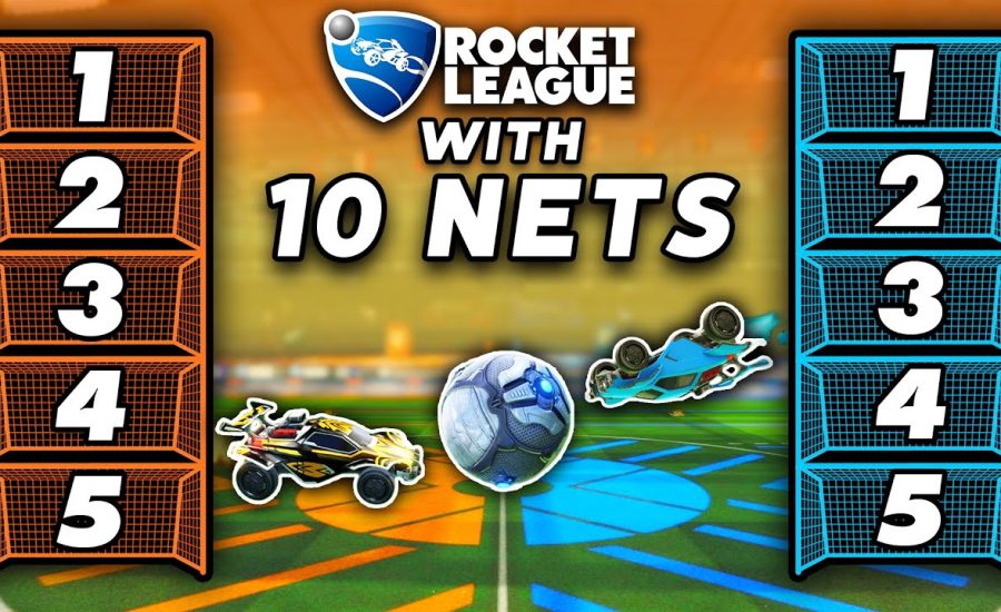 ROCKET LEAGUE, BUT THERE ARE 10 GOALS