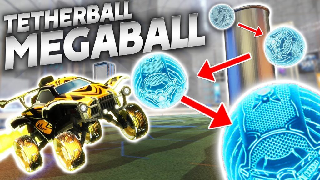 ROCKET LEAGUE TETHERBALL, BUT THE BALL GETS BIGGER!