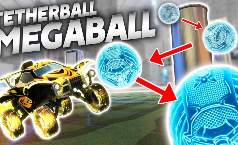 ROCKET LEAGUE TETHERBALL, BUT THE BALL GETS BIGGER!