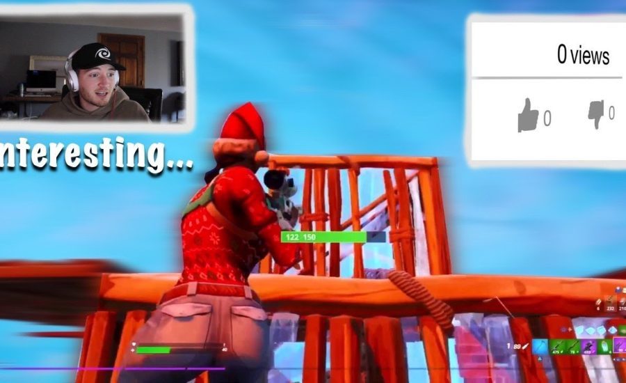 Reacting to Fortnite videos with NO VIEWS...