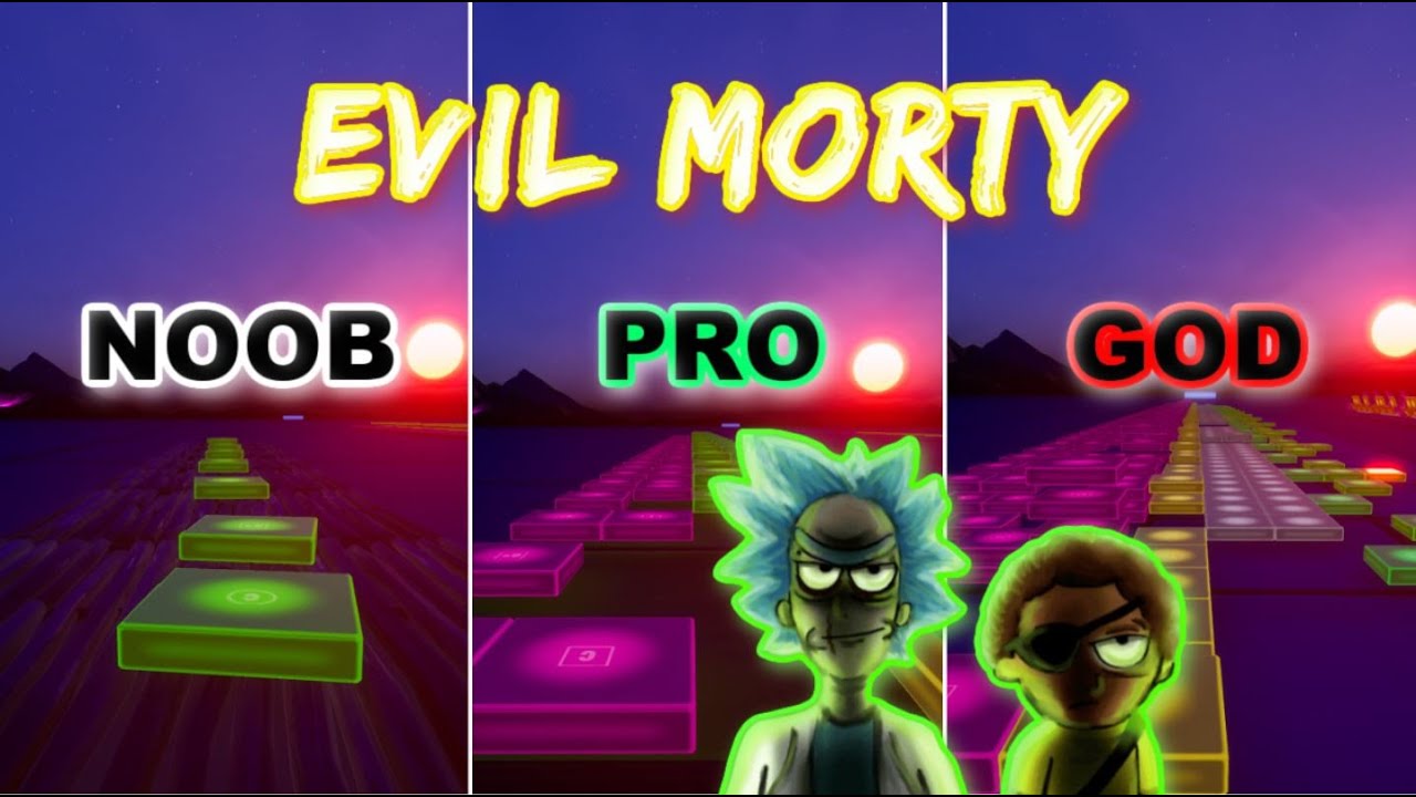 Rick and Morty - Evil Morty Theme - Noob vs Pro vs God (Fortnite Music Blocks) Map Code!