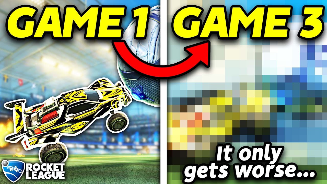 Rocket League, but every game gets MORE PIXELATED