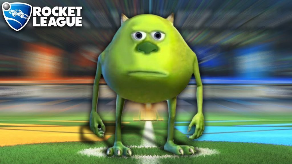 Rocket League, but the ball is Mike Wazowski