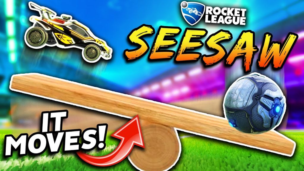 Rocket League, but the field is a GIANT SEESAW