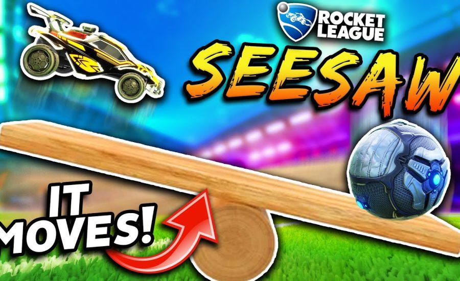Rocket League, but the field is a GIANT SEESAW