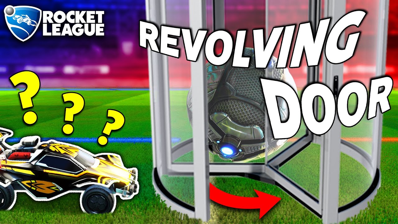 Rocket League, but we're inside a REVOLVING DOOR