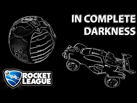 Rocket League in COMPLETE Darkness! Pitch Black Field Mode