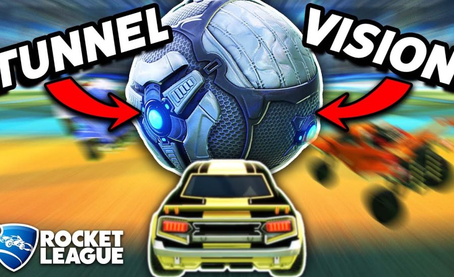 Rocket League with ACTUAL tunnel vision is TRIPPY