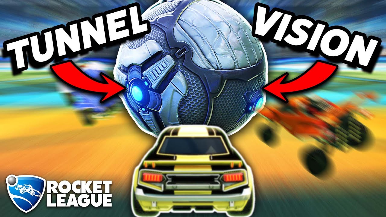 Rocket League with ACTUAL tunnel vision is TRIPPY