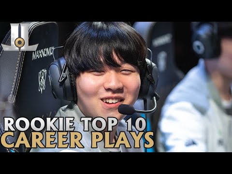 Rookie Top 10 Career Plays | Lol esports