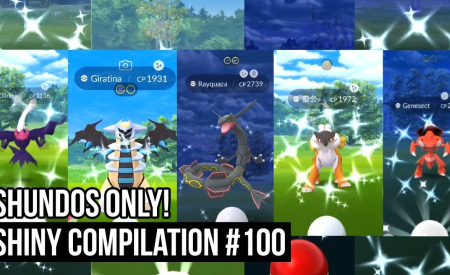 SHUNDOS ONLY! - Pokemon GO Shiny Compilation #100