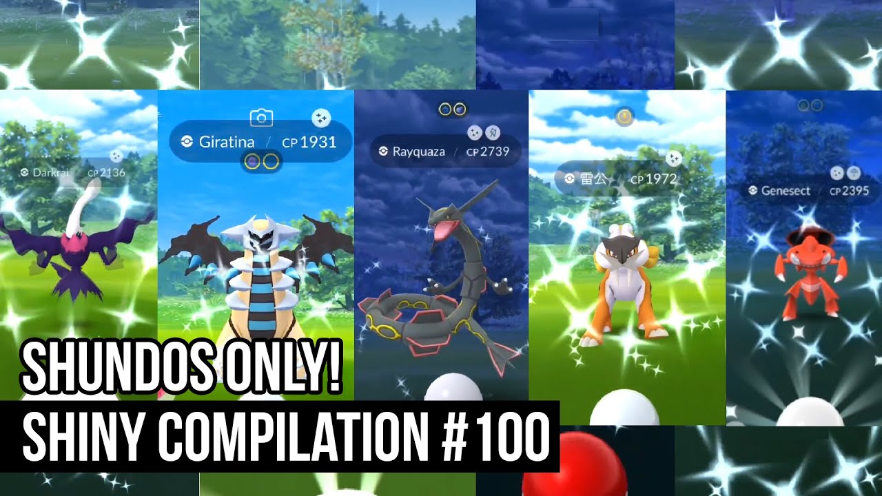 SHUNDOS ONLY! - Pokemon GO Shiny Compilation #100