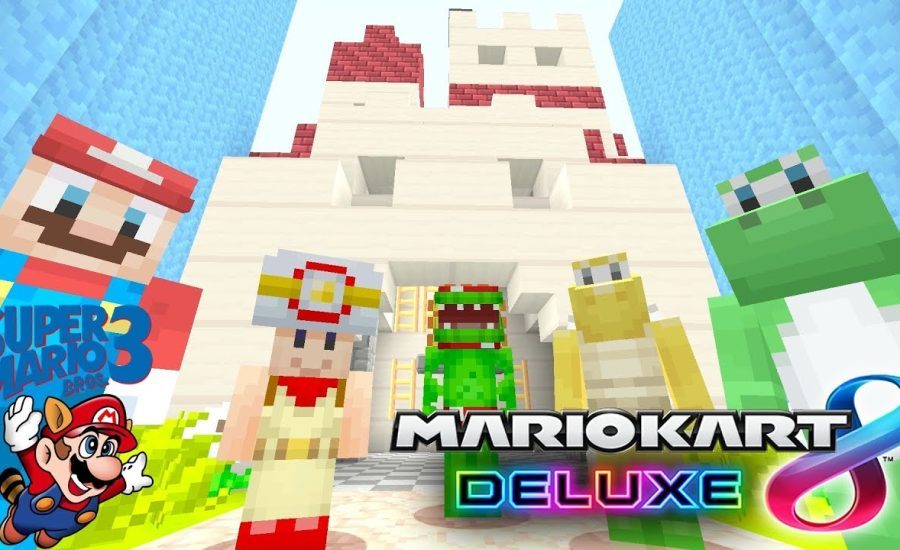 SUPER MARIO BROS 3! [CHEATING] - Mario Kart 8 Deluxe - (Minecraft Switch)
